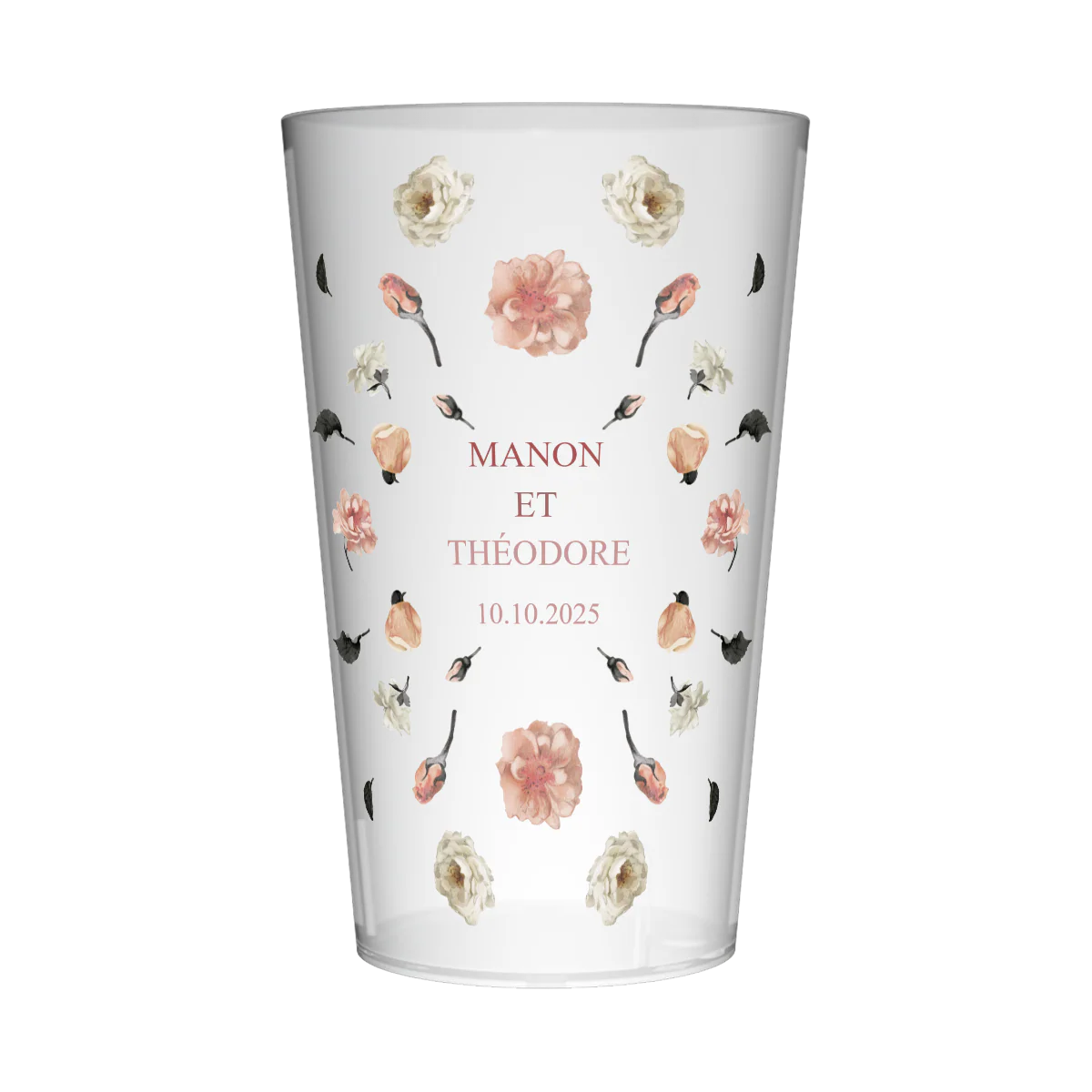 Gobelet personnalisé Mariage Poétique