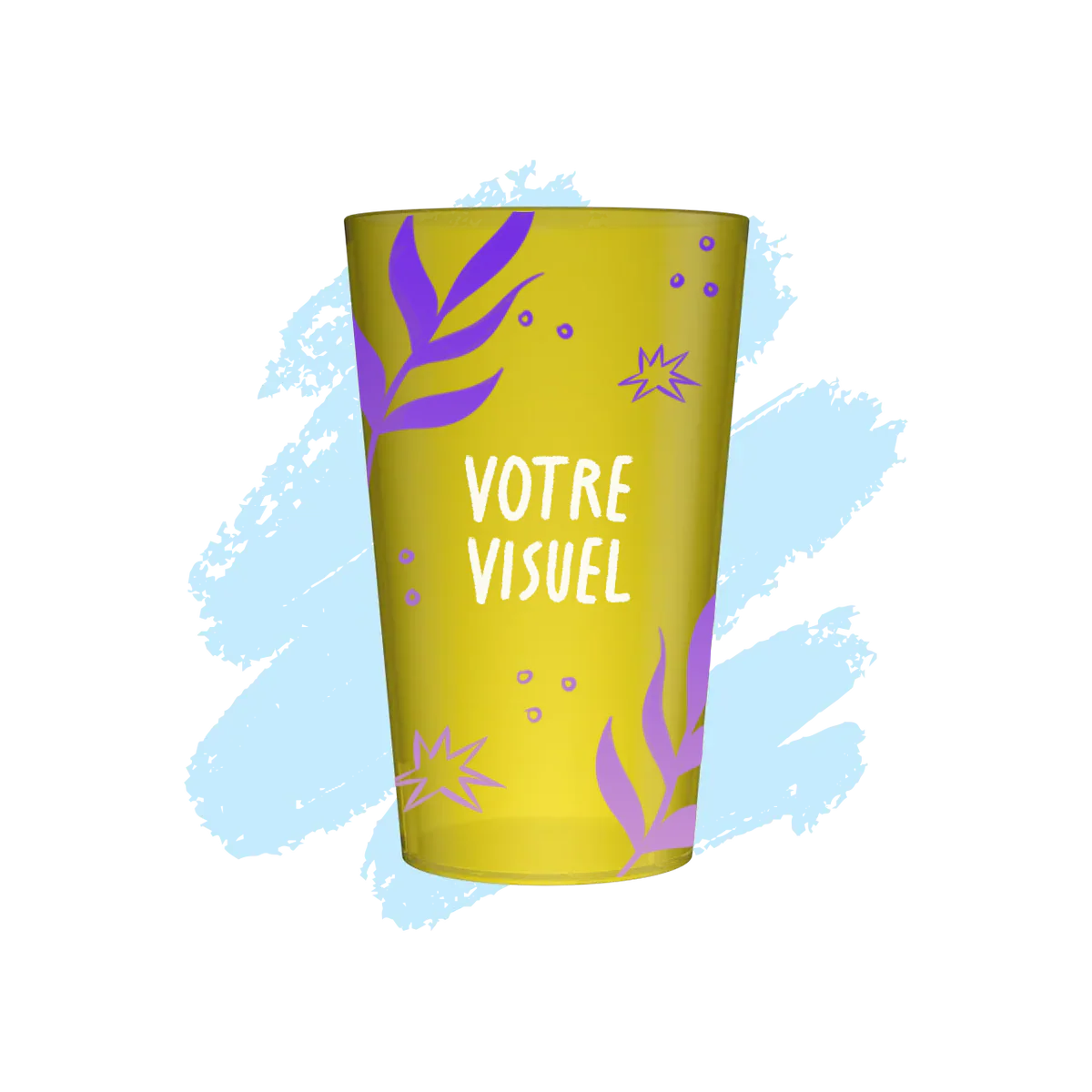 Verres à bière personnalisés en plastique