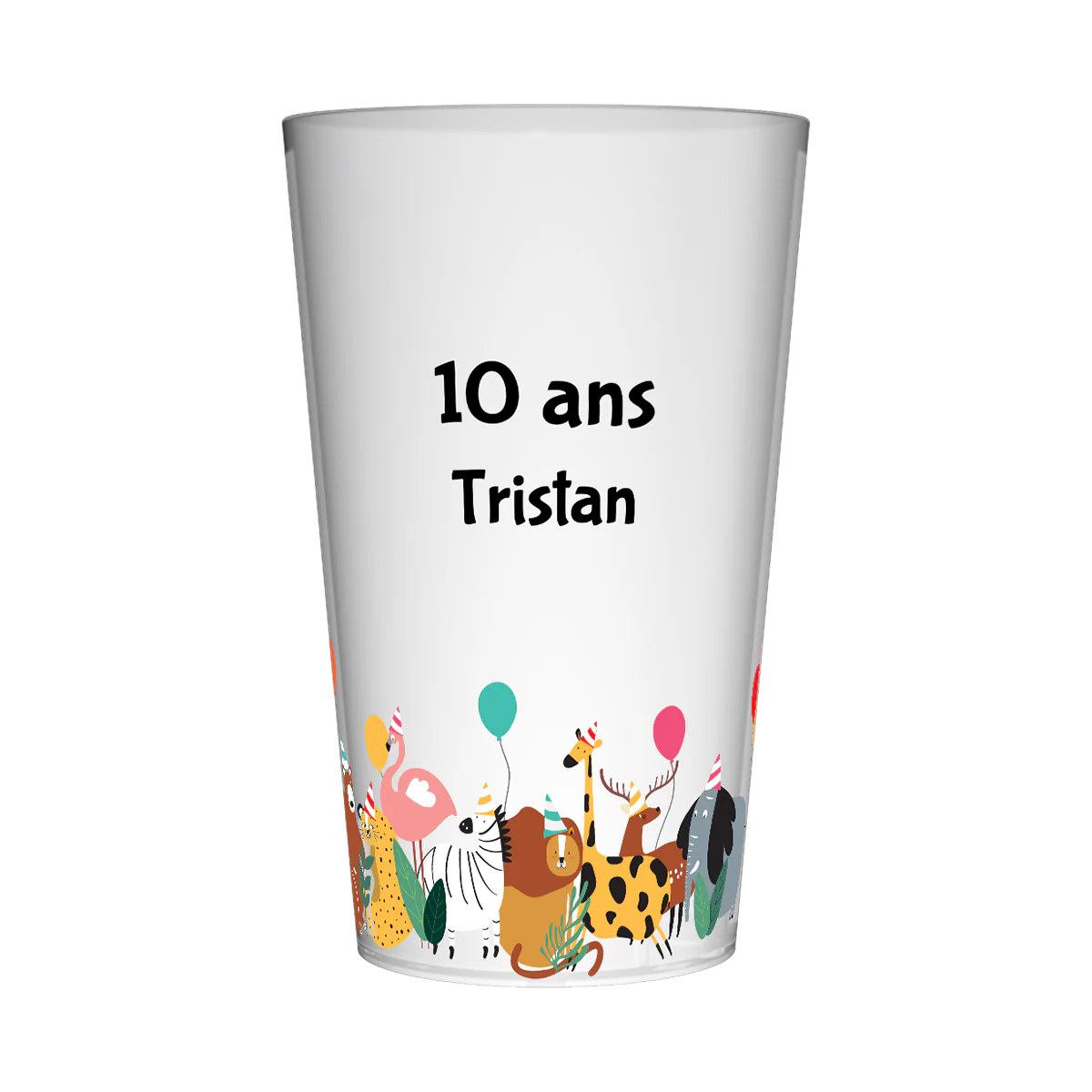 Gobelet personnalisé Anniversaire Animaux Sauvages
