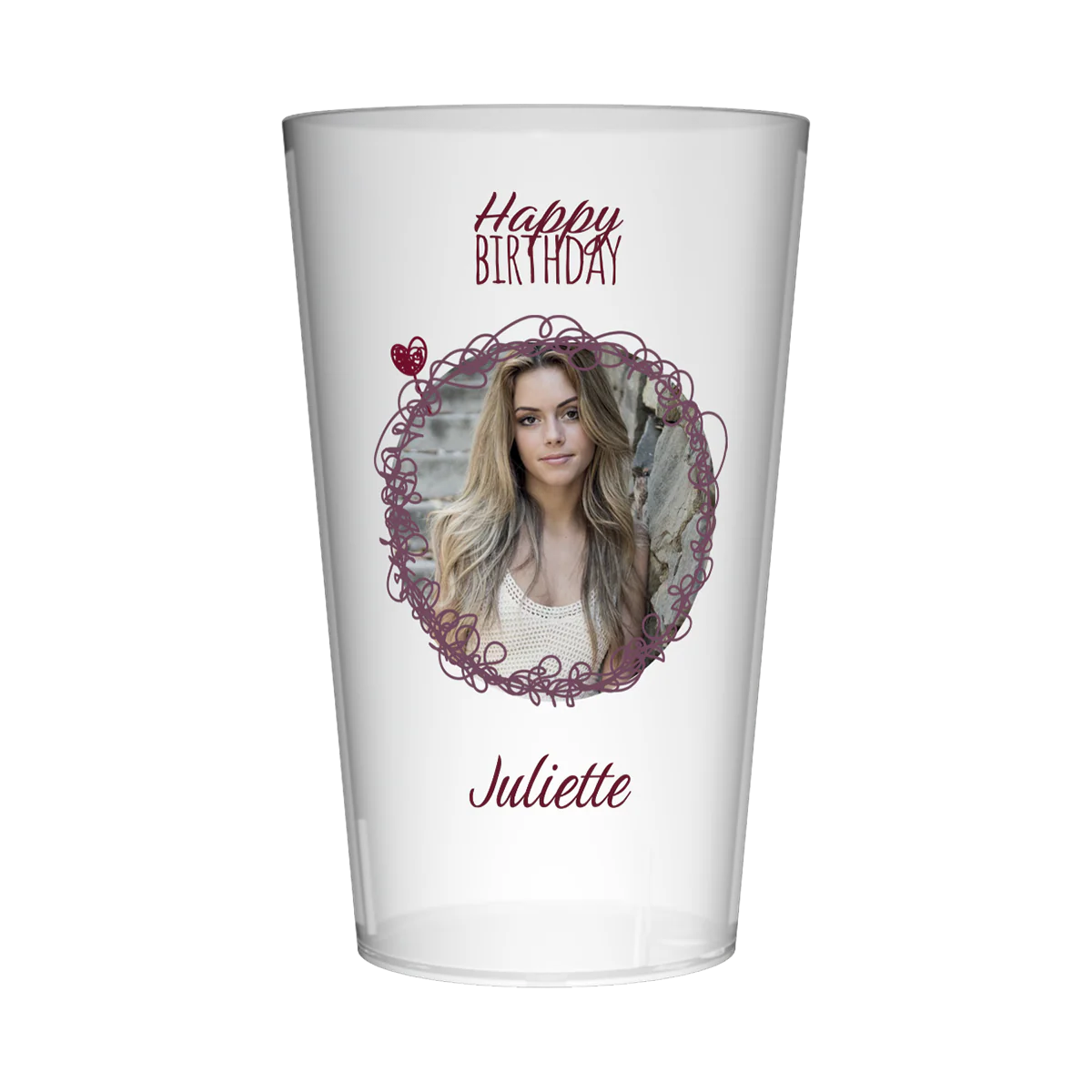 Gobelet personnalisé Anniversaire Cupcake & Photo