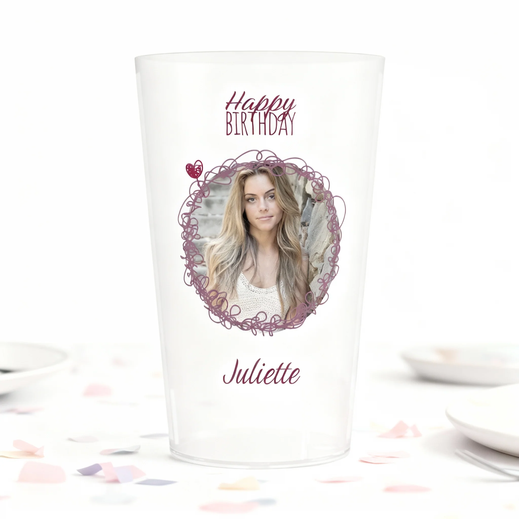 Gobelet personnalisé Anniversaire Cupcake & Photo - Image 2