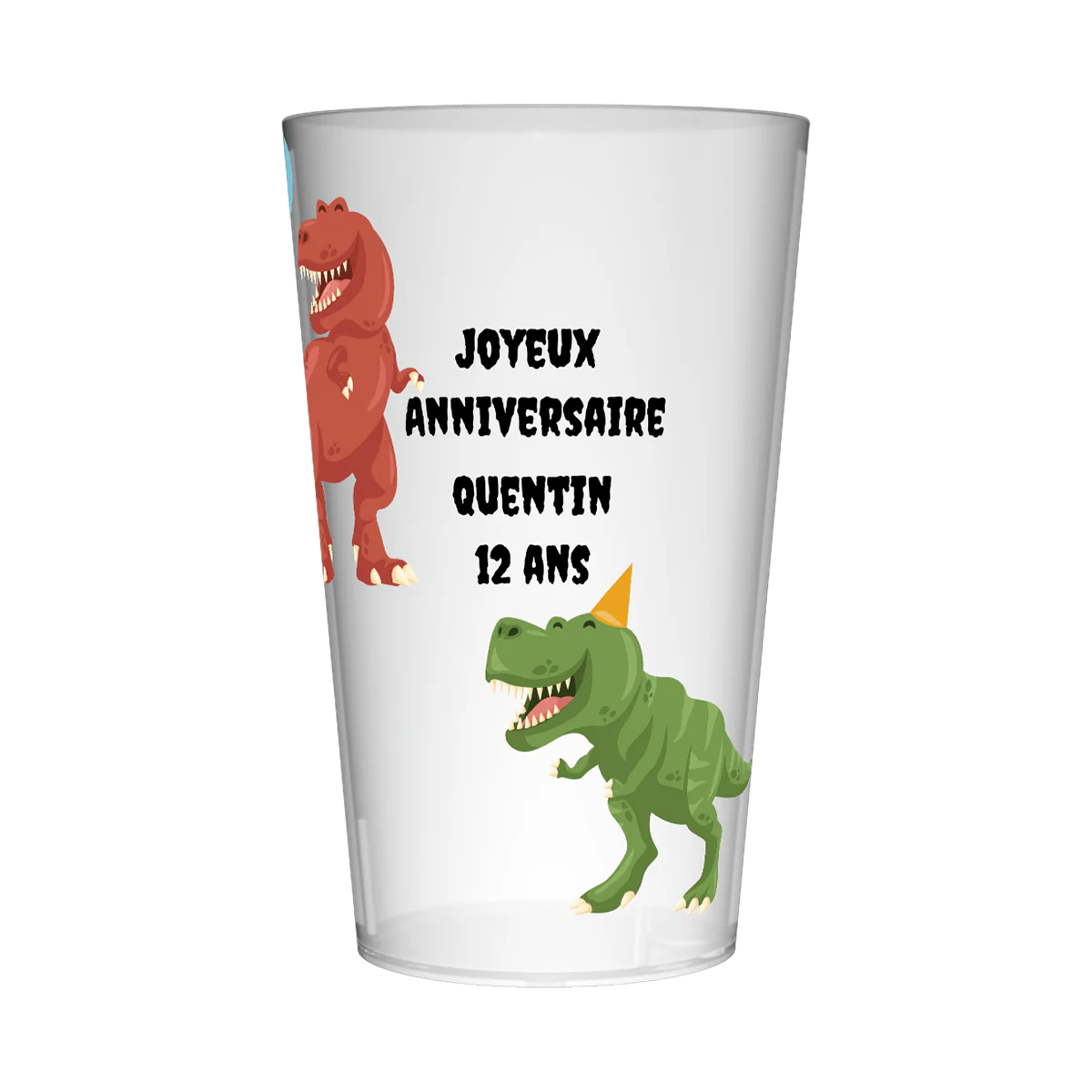 Gobelet personnalisé Anniversaire Dinosaures