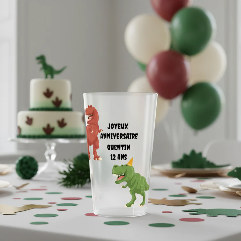 Gobelet personnalisé Anniversaire Dinosaures - Image 2