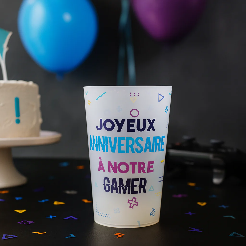 Gobelet personnalisé Anniversaire Jeux Vidéos - Image 2