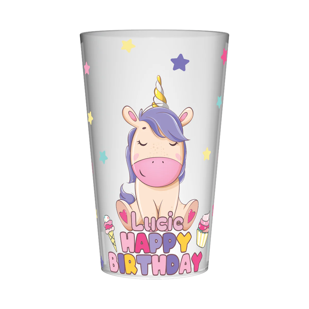 Gobelet personnalisé Anniversaire Licorne Friandises