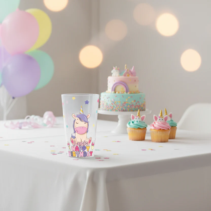 Gobelet personnalisé Anniversaire Licorne Friandises - Image 2