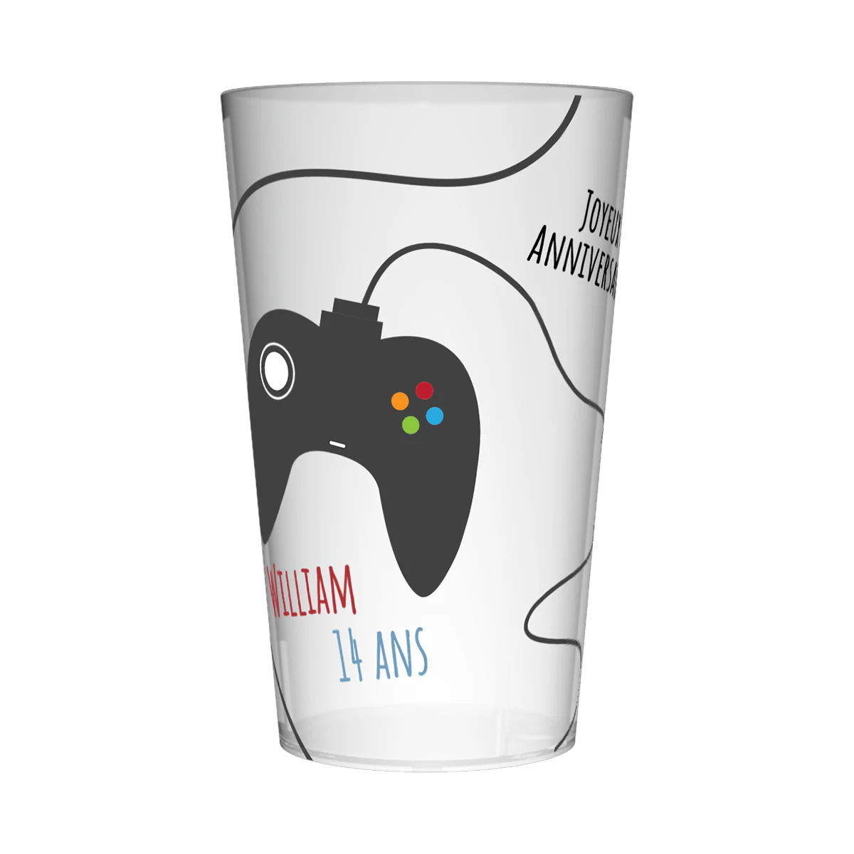 Gobelet personnalisé Anniversaire Manette