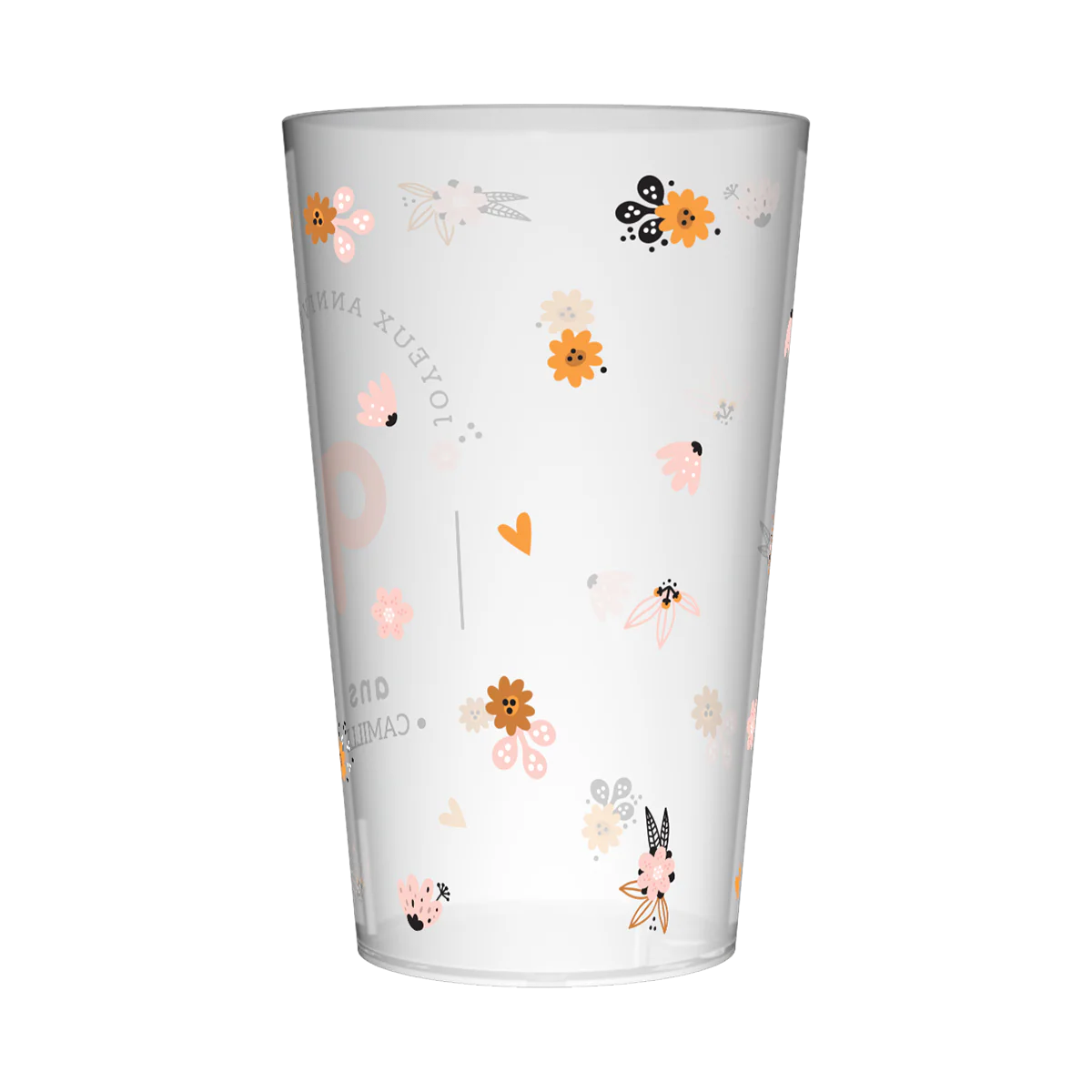 Gobelet personnalisé Anniversaire Mignon Fleurs - Image 4