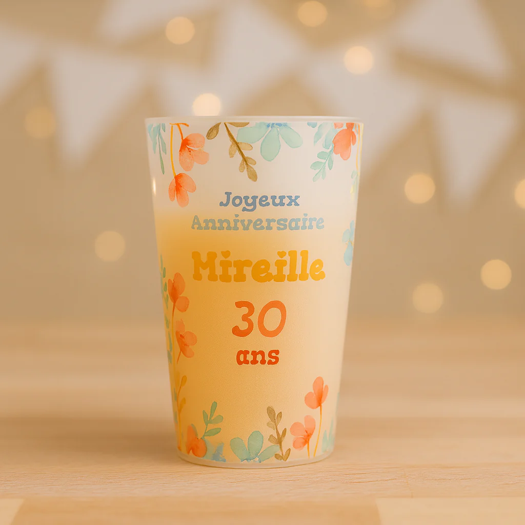 Gobelet personnalisé Anniversaire Printemps - Image 2
