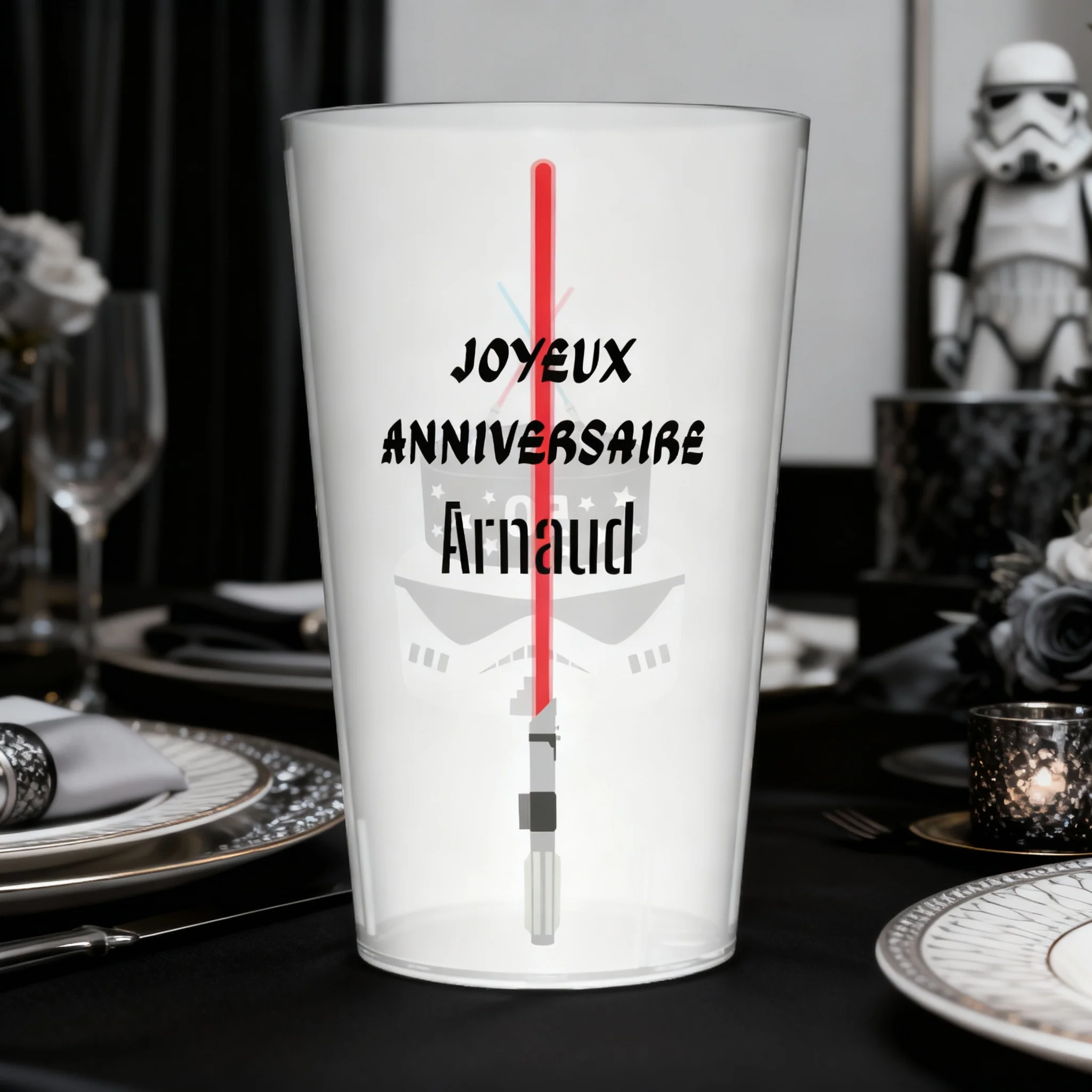 Gobelet personnalisé Anniversaire Sabre Laser - Image 2