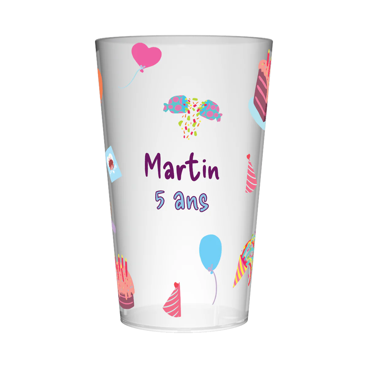 Gobelet personnalisé Anniversaire Sucrerie
