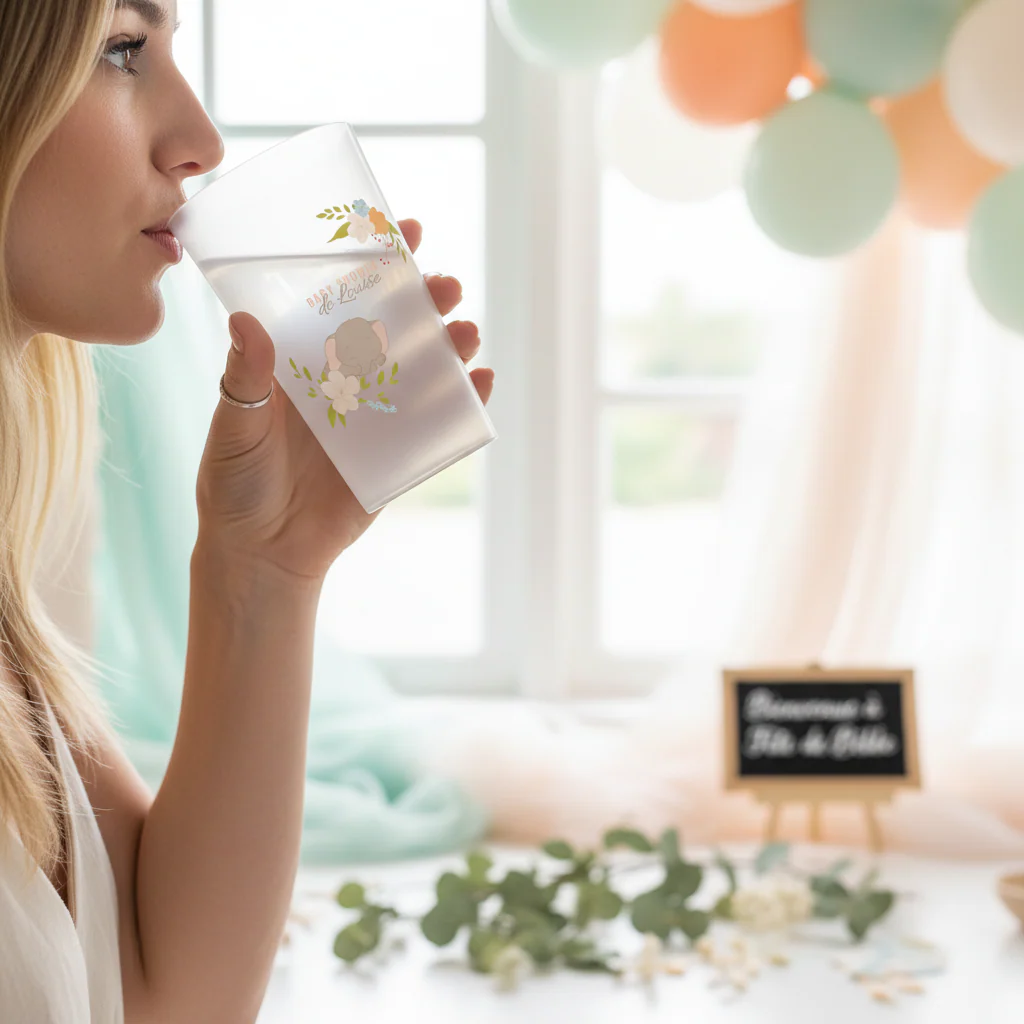Gobelet personnalisé Baby Shower Éléphanteau - Image 2