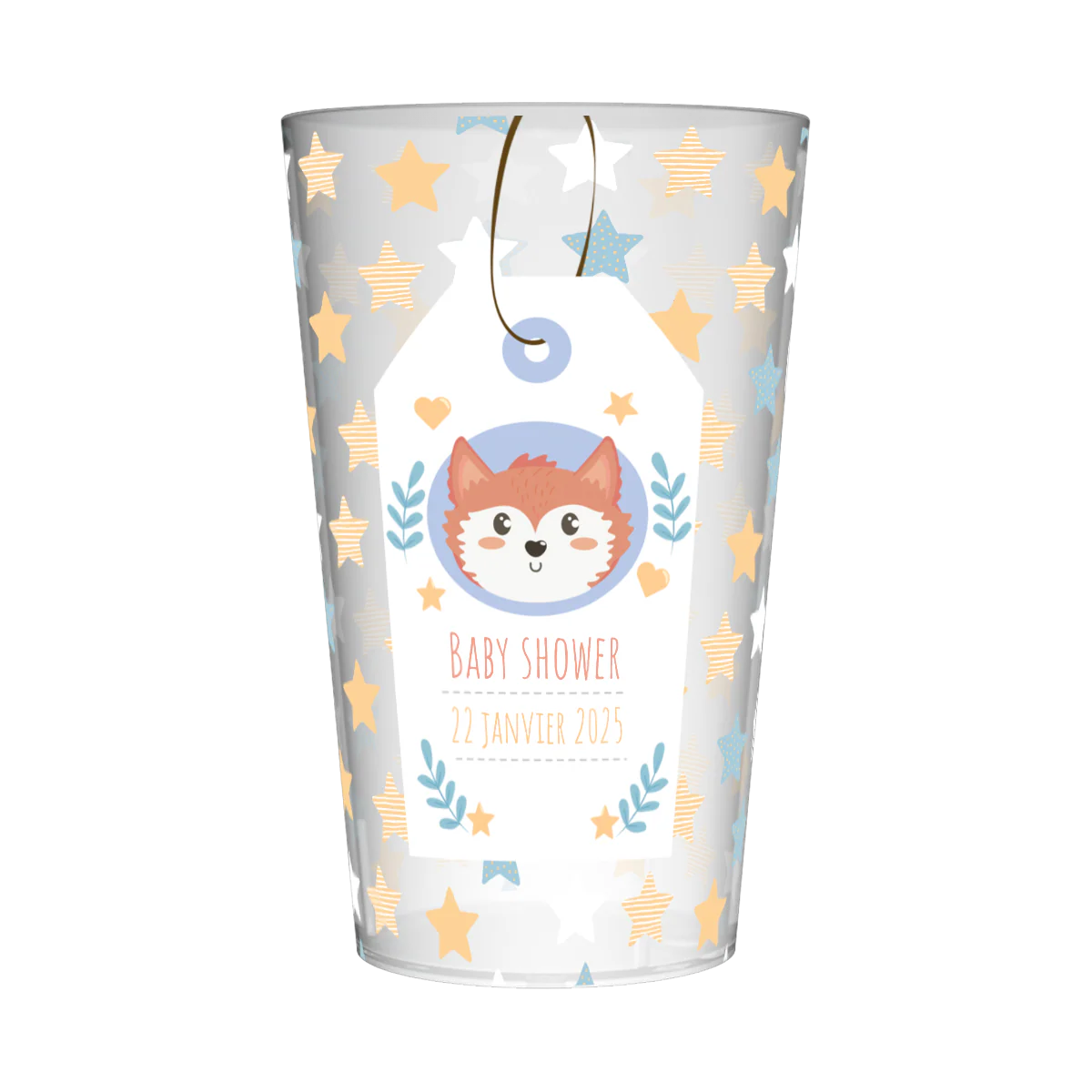 Gobelet personnalisé Baby Shower Etoiles