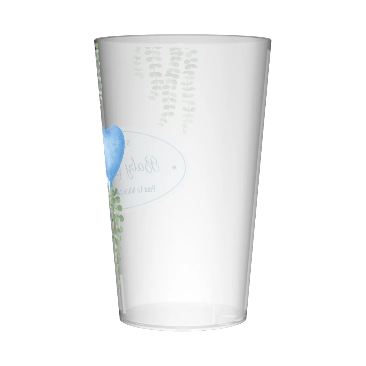 Gobelet personnalisé Baby Shower Eucalyptus & Bleu - Image 3