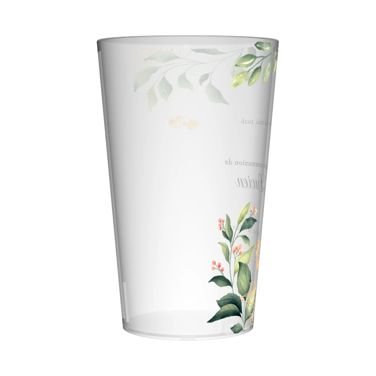 Gobelet personnalisé Communion Floral - Image 2