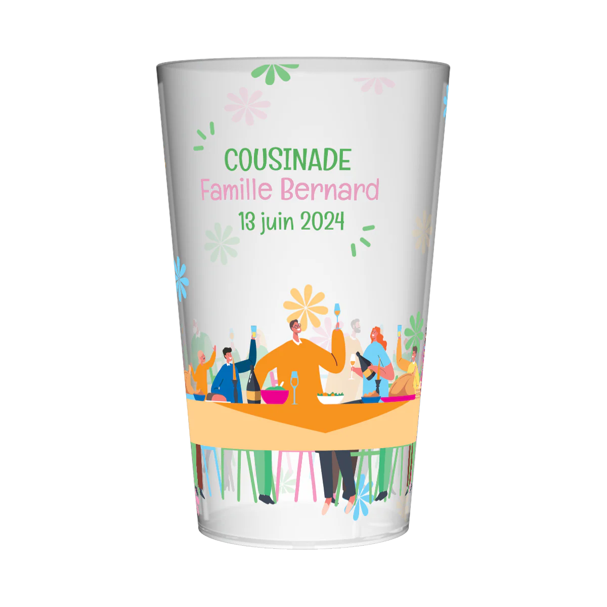 Gobelet personnalisé Cousinade A Table
