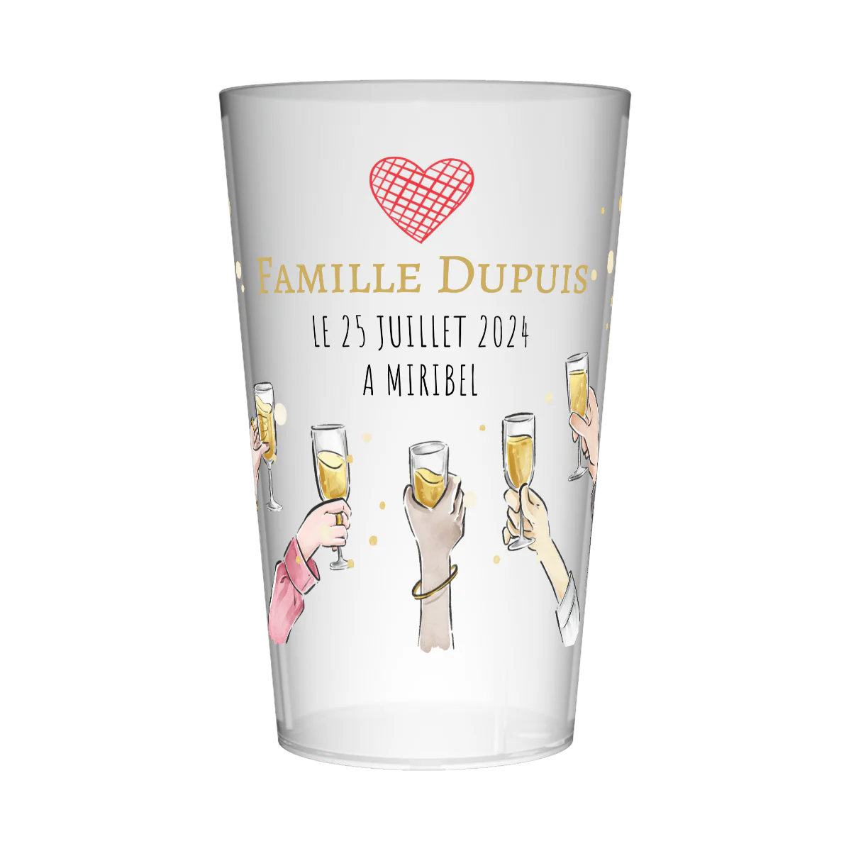 Gobelet personnalisé Cousinade Fête
