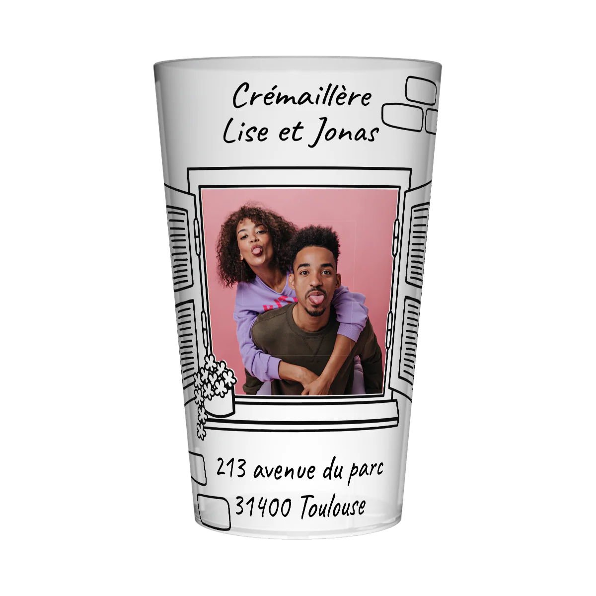 Gobelet personnalisé Crémaillère Fenêtres