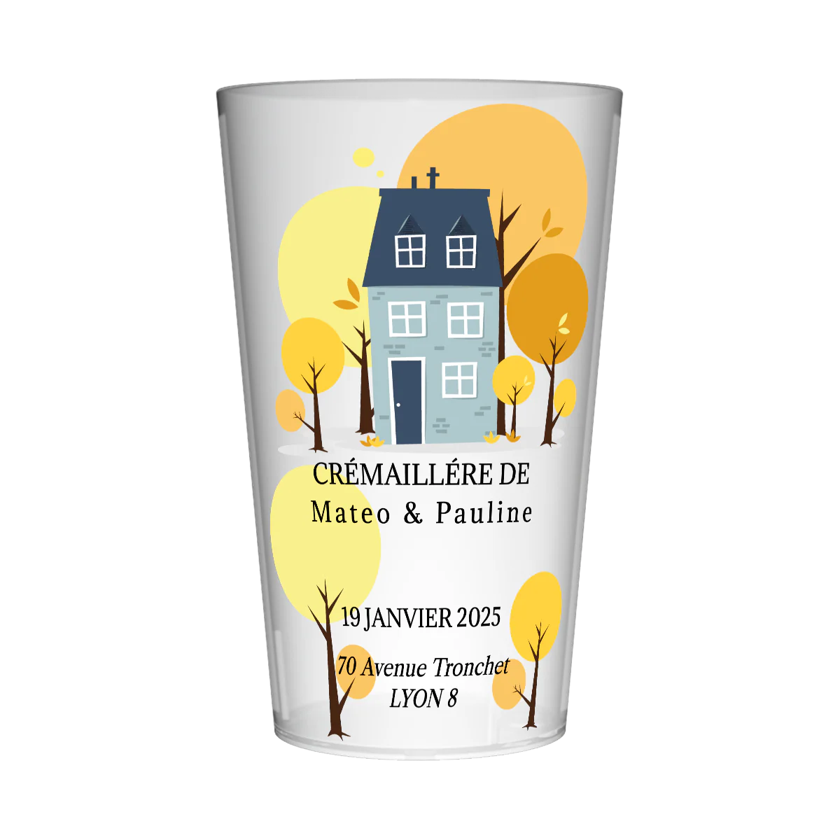 Gobelet personnalisé Crémaillère Maison
