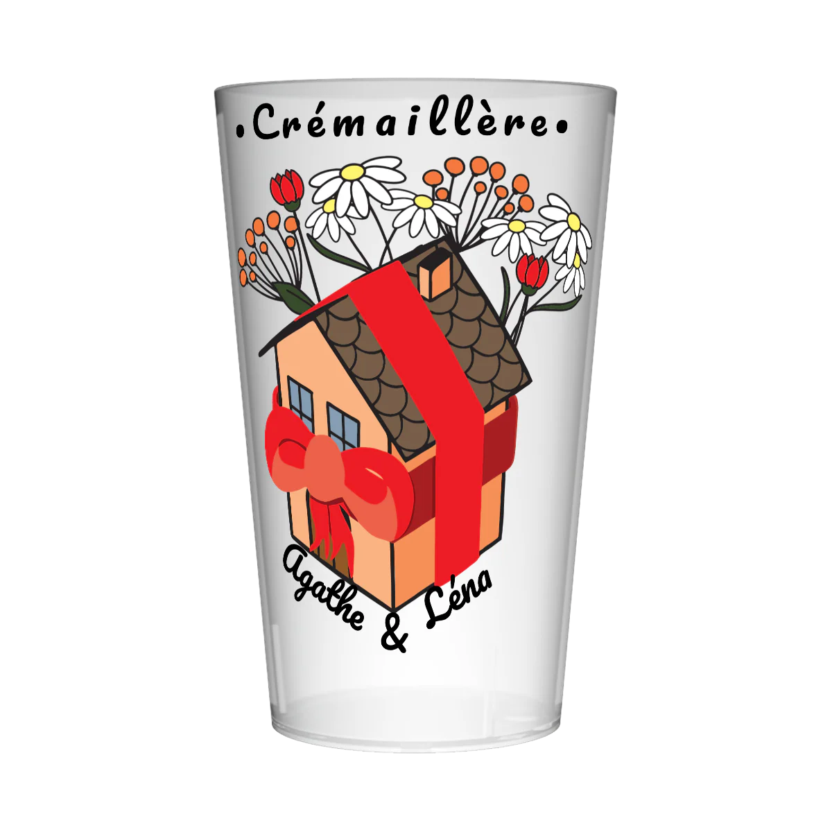 Gobelet personnalisé Crémaillère Maison Fleurie