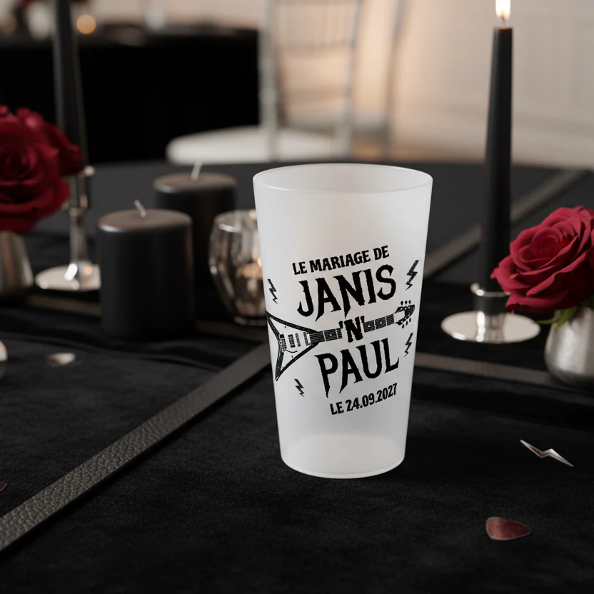 Gobelet personnalisé Mariage Rock'n Roll - Image 2