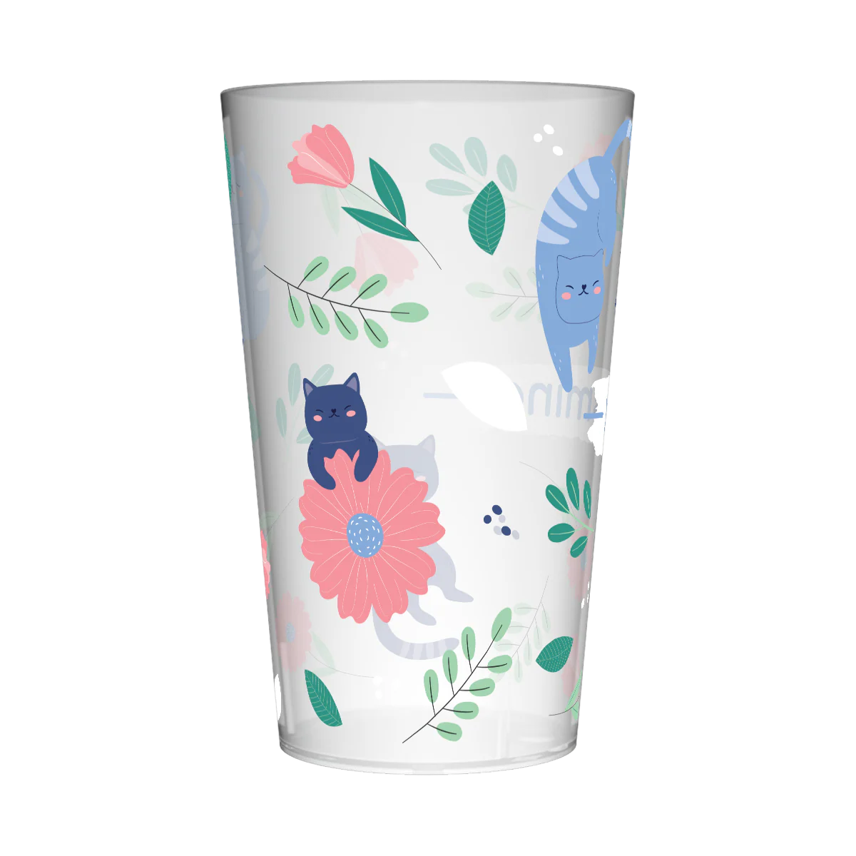 Gobelet personnalisé Enfant Floral & Chat - Image 4