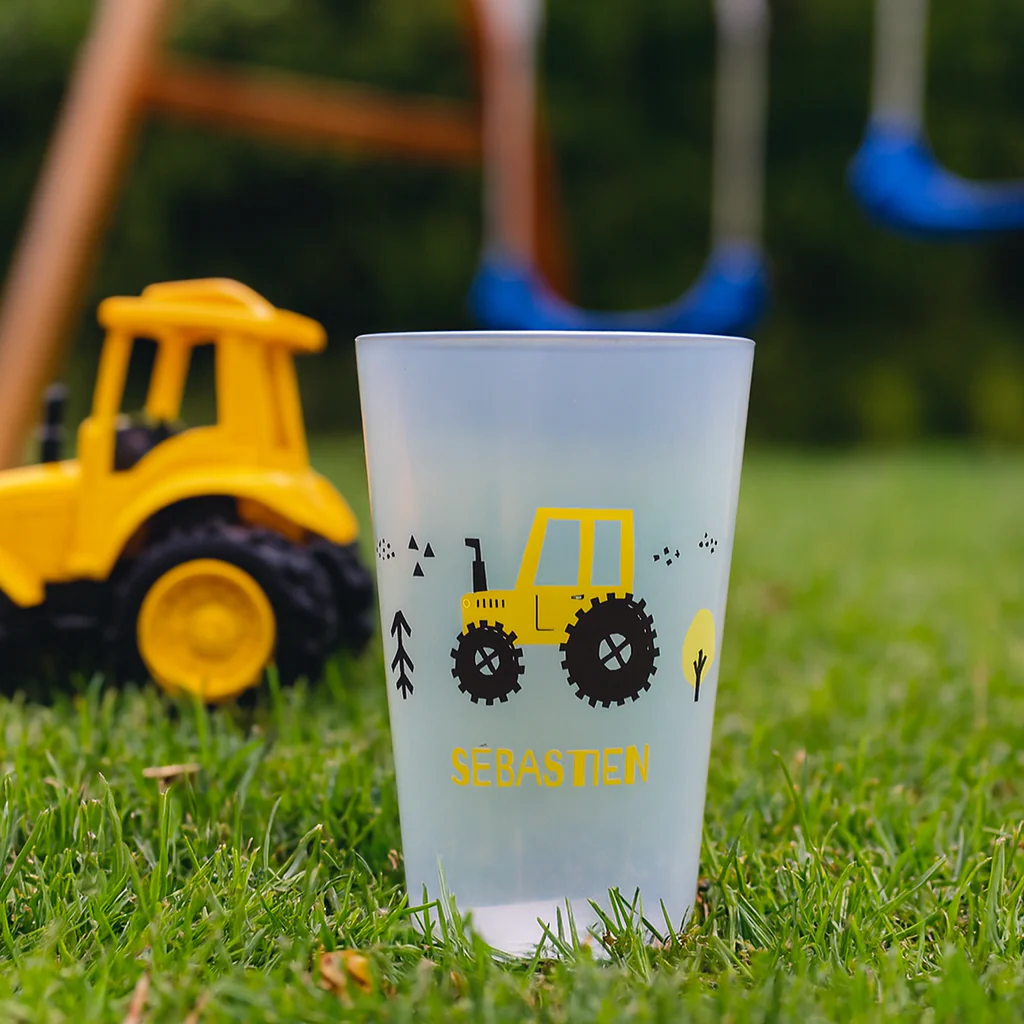 Gobelet personnalisé Enfant Tracteur - Image 2