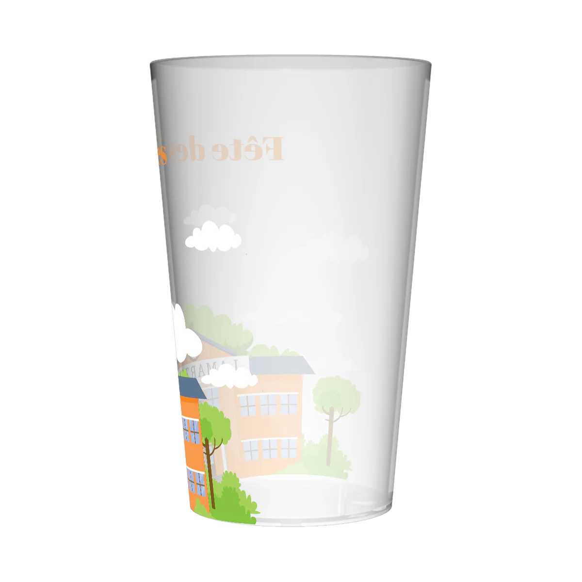 Gobelet personnalisé Fête des écoles Bâtiment - Image 3