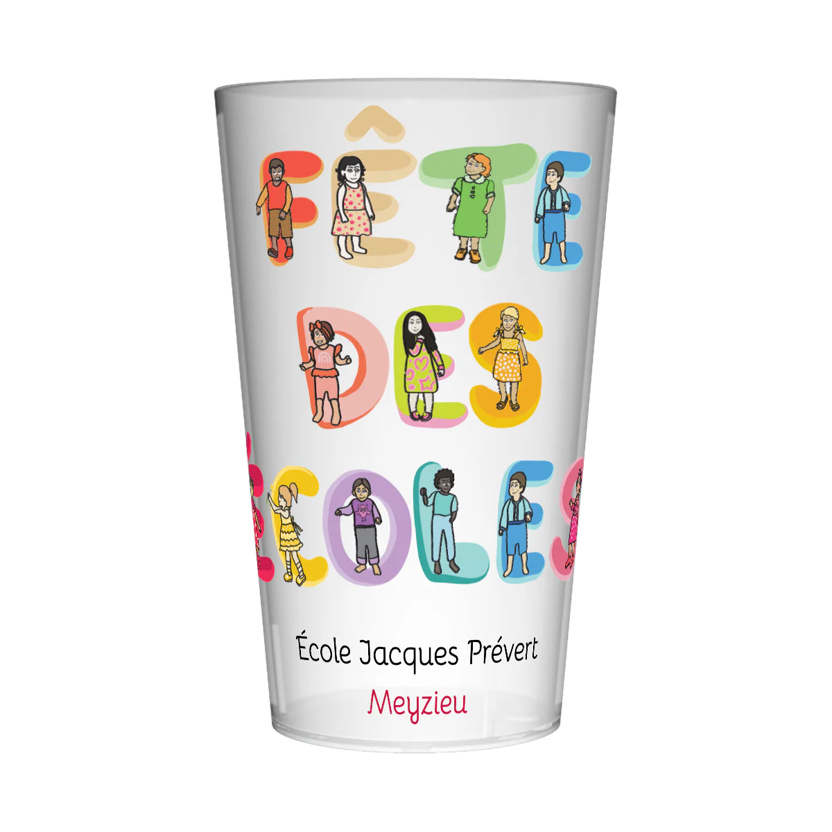 Gobelet personnalisé Fête des écoles Bulles
