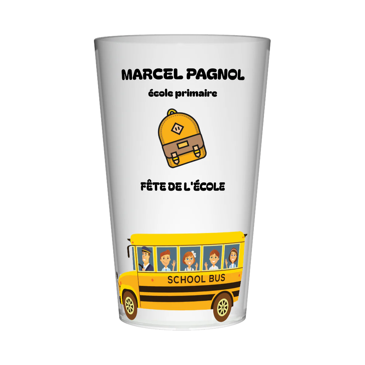 Gobelet personnalisĂ© FĂȘte des Ă©coles Car