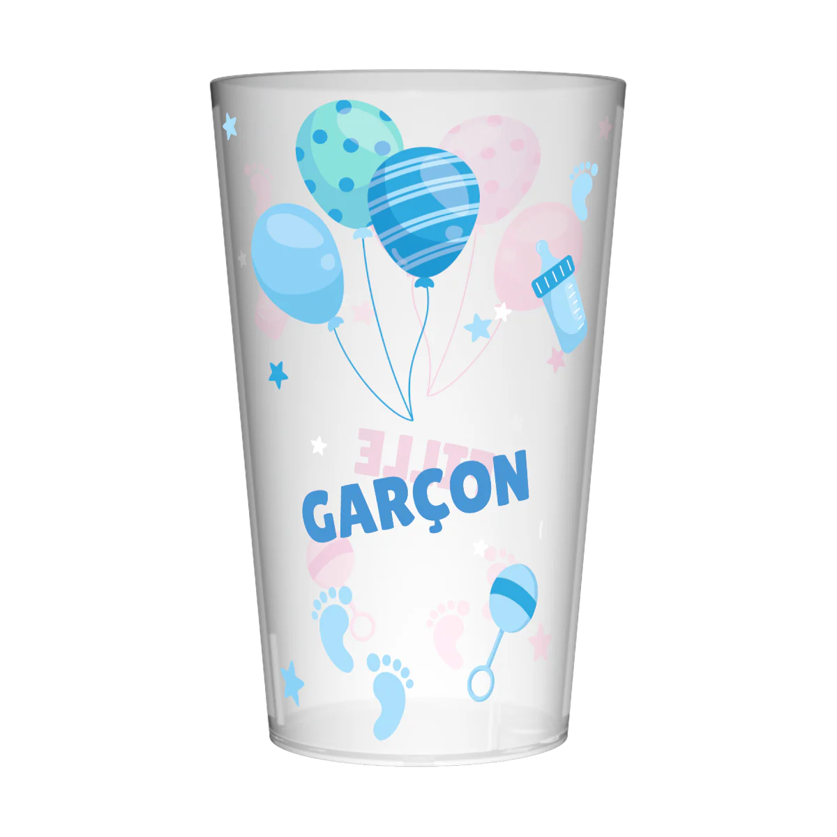 Gobelet personnalisé Gender Reveal Garçon & Fille - Image 4