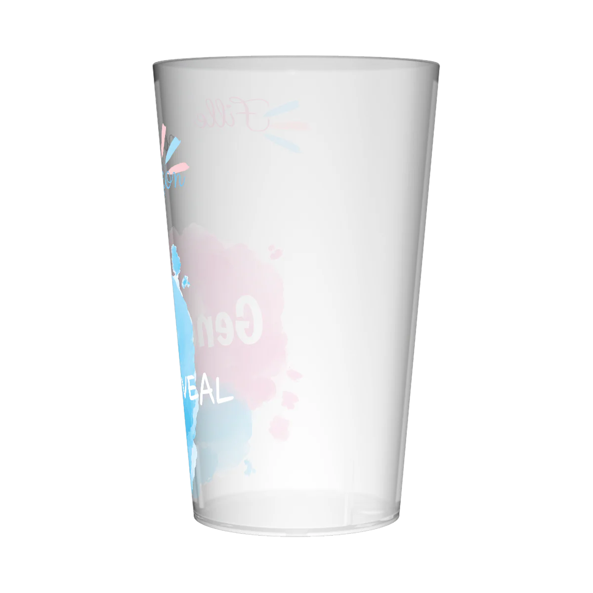 Gobelet personnalisé Gender Reveal Rose & Bleu - Image 4