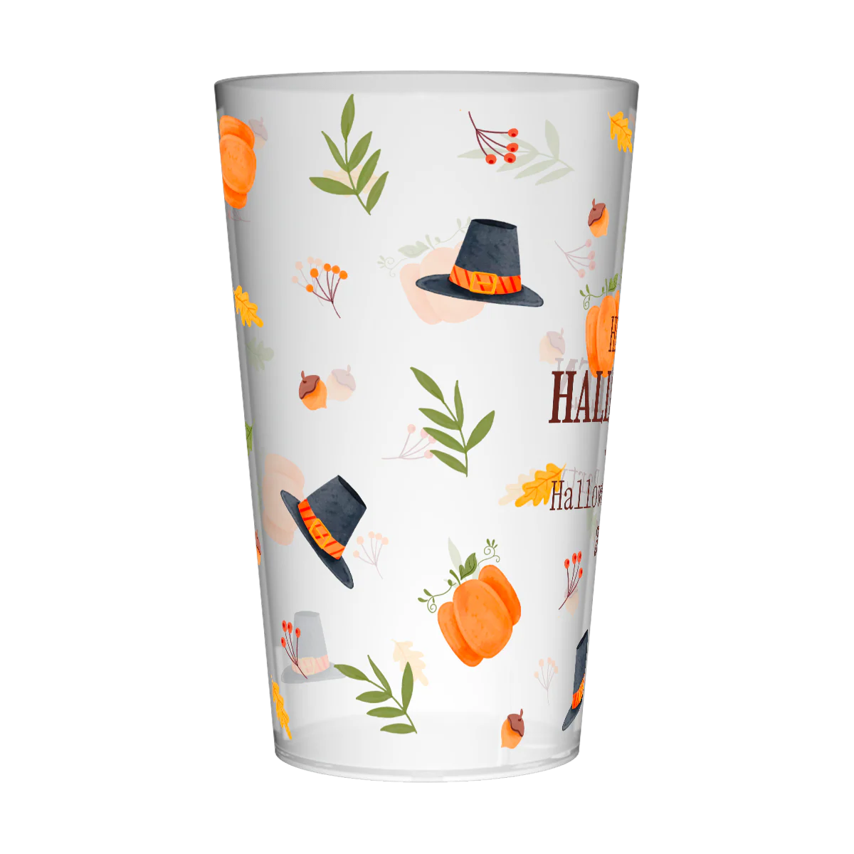 Gobelet personnalisé Halloween Chapeau & Citrouille - Image 4