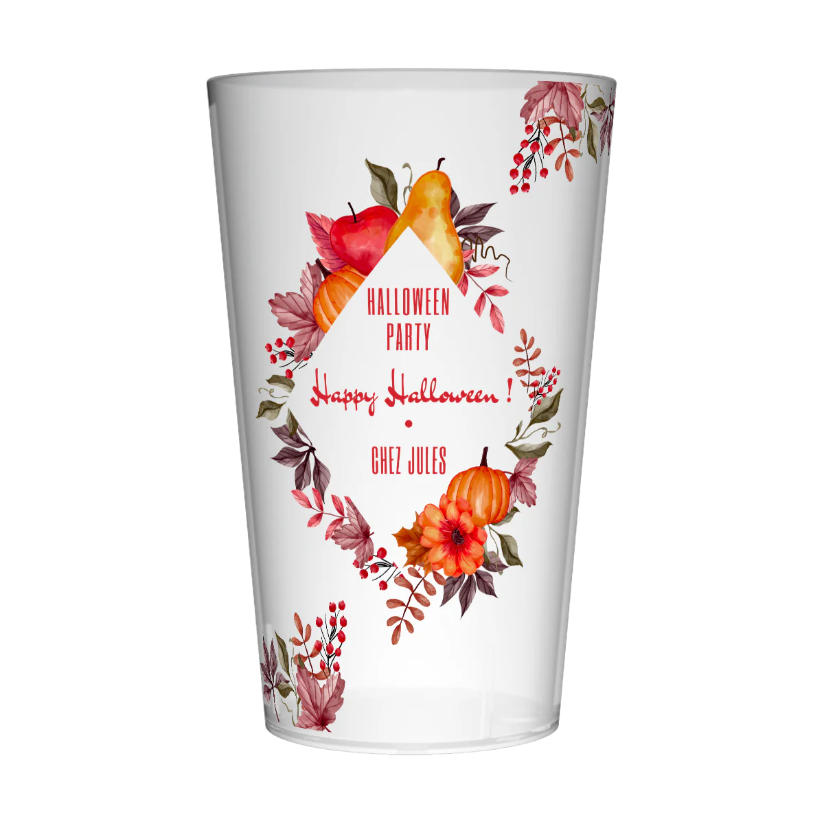 Gobelet personnalisé Halloween Feuilles