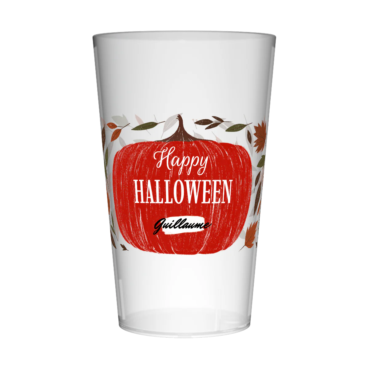 Gobelet personnalisé Halloween Potiron
