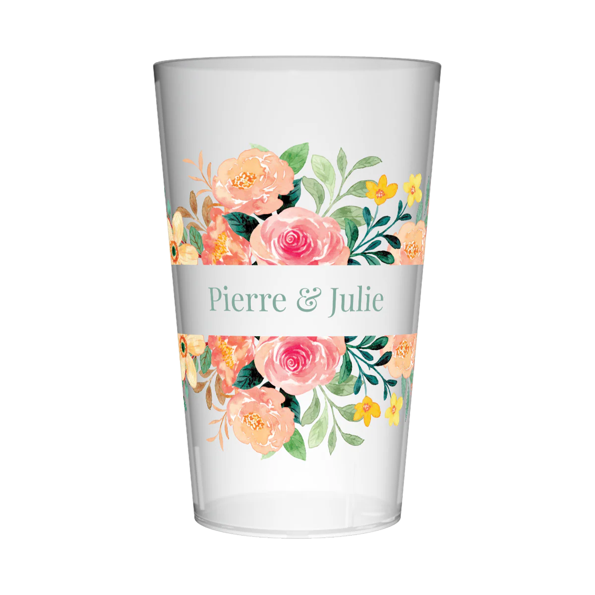 Gobelet personnalisé Mariage Bouquet Coloré