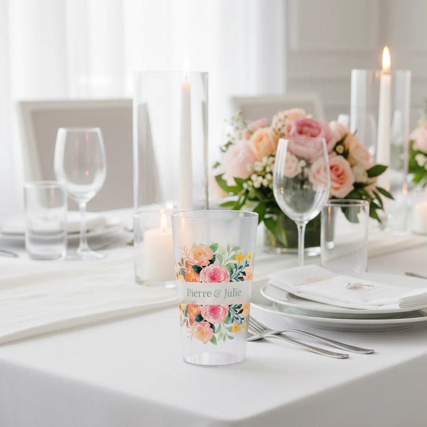 Gobelet personnalisé Mariage Bouquet Coloré - Image 2
