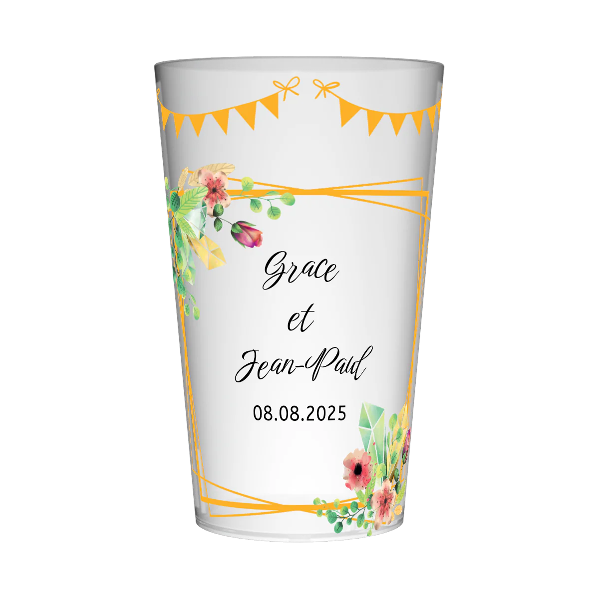 Gobelet personnalisé Mariage Cadre