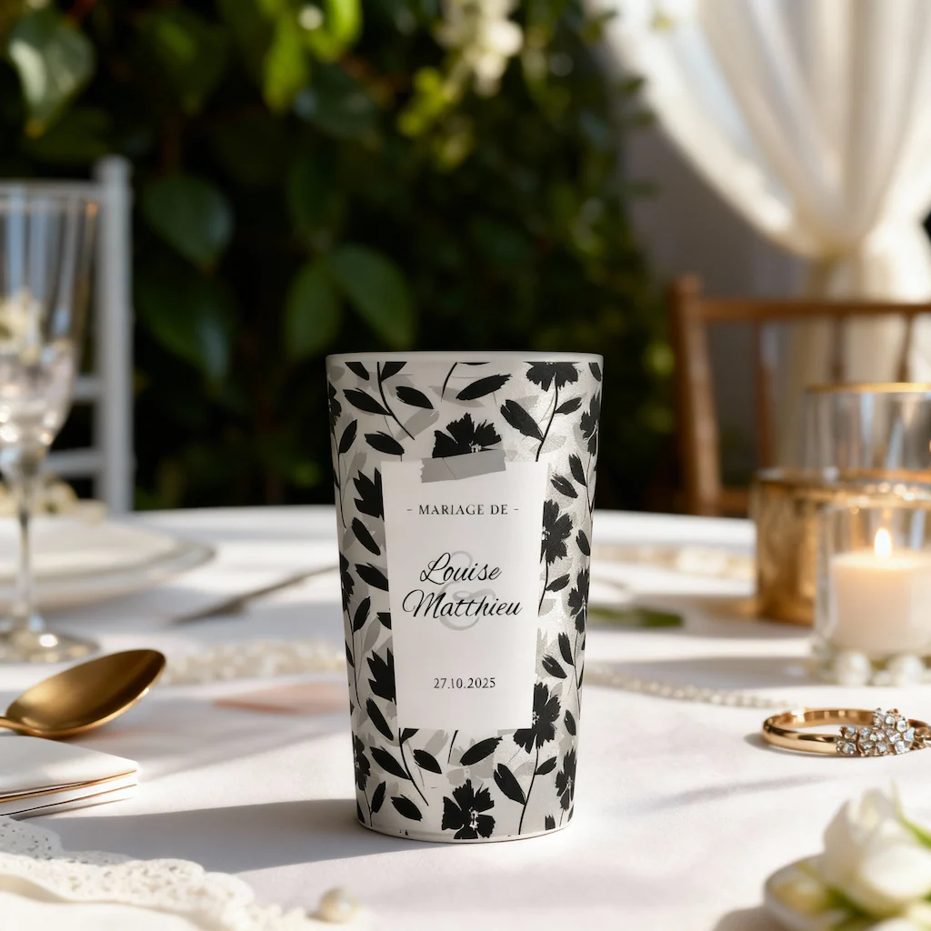Gobelet personnalisé Mariage Cadre Blanc & Photo - Image 2