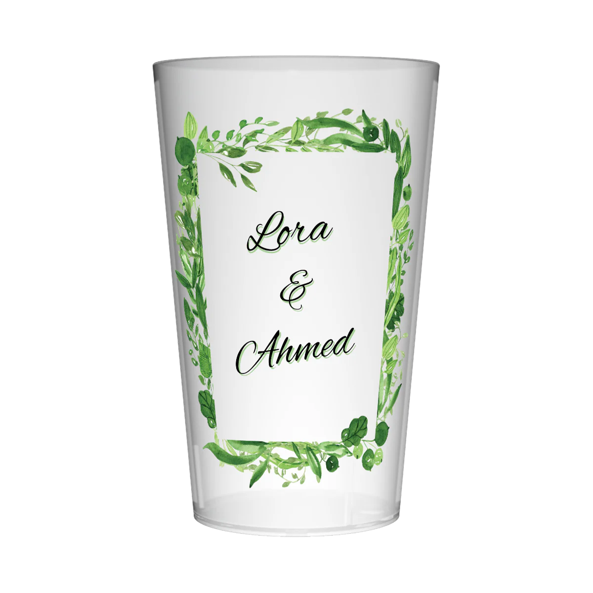 Gobelet personnalisé Mariage Cadre Végétal