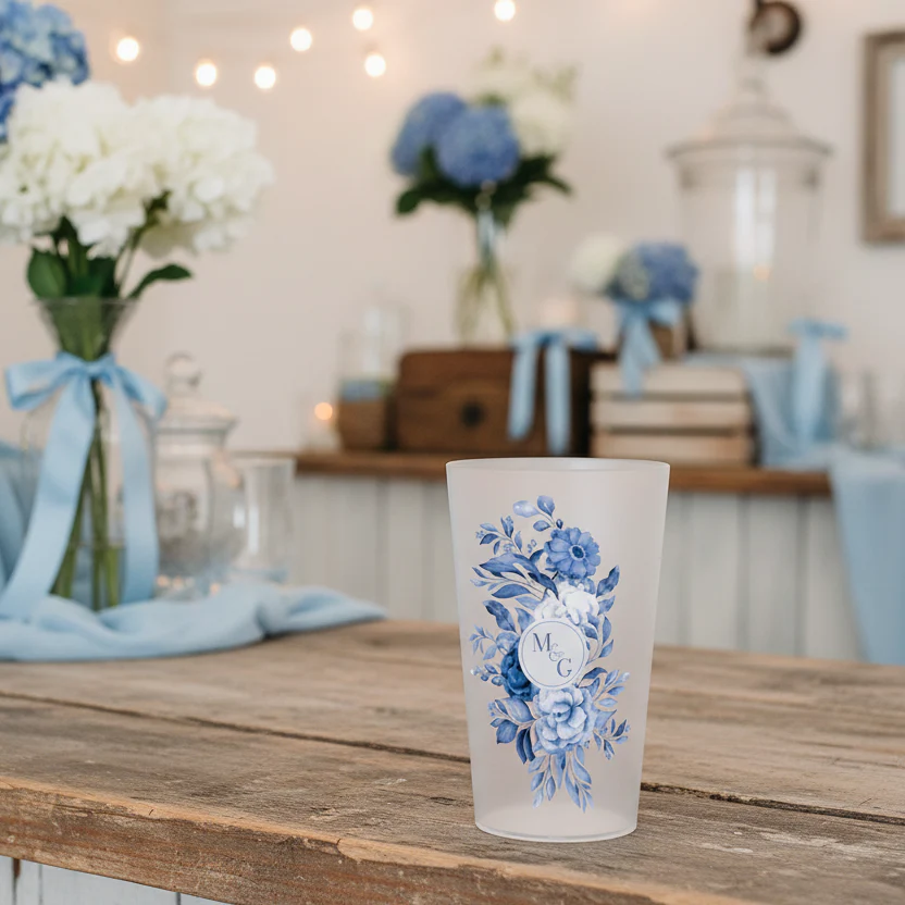 Gobelet personnalisé Mariage Chic Bleu - Image 2