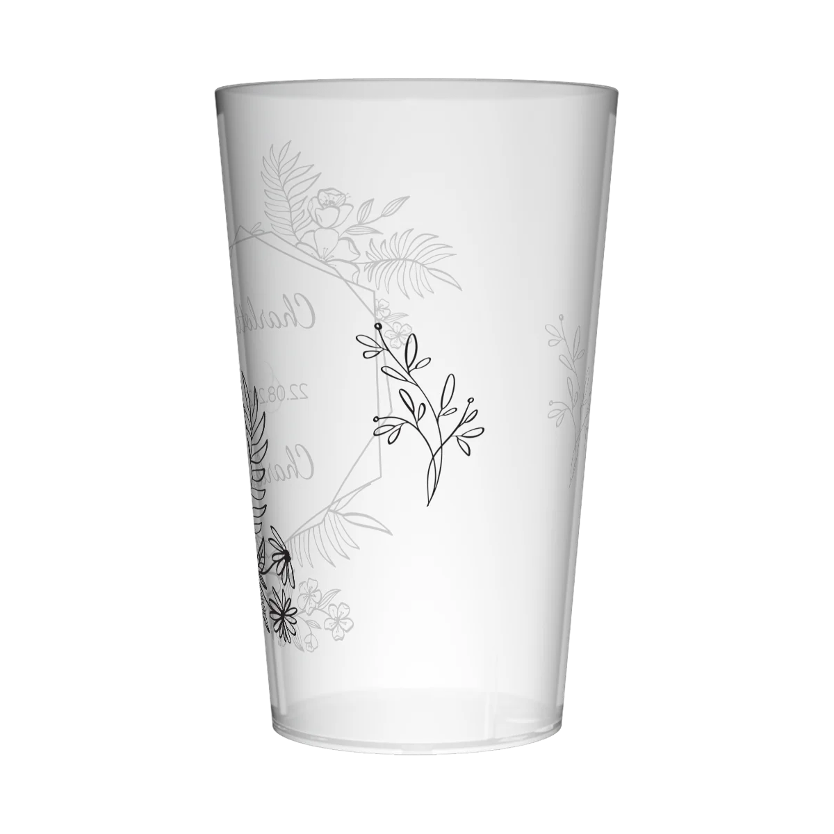 Gobelet personnalisé Mariage Design épuré - Image 3