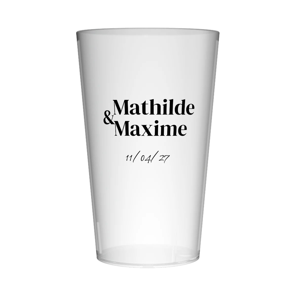 Gobelet personnalisé Mariage Épuré
