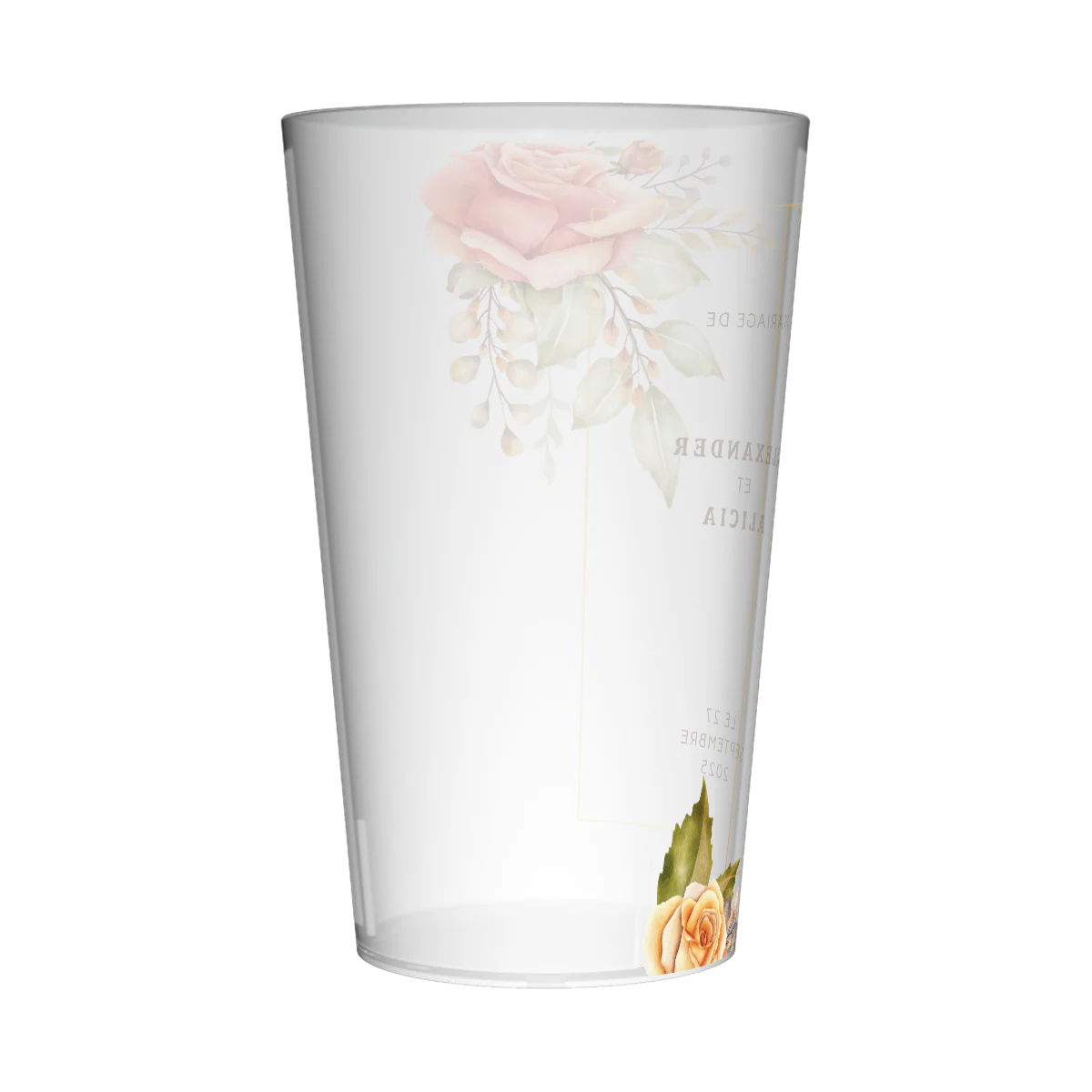 Gobelet personnalisé Mariage Fleuri - Image 4