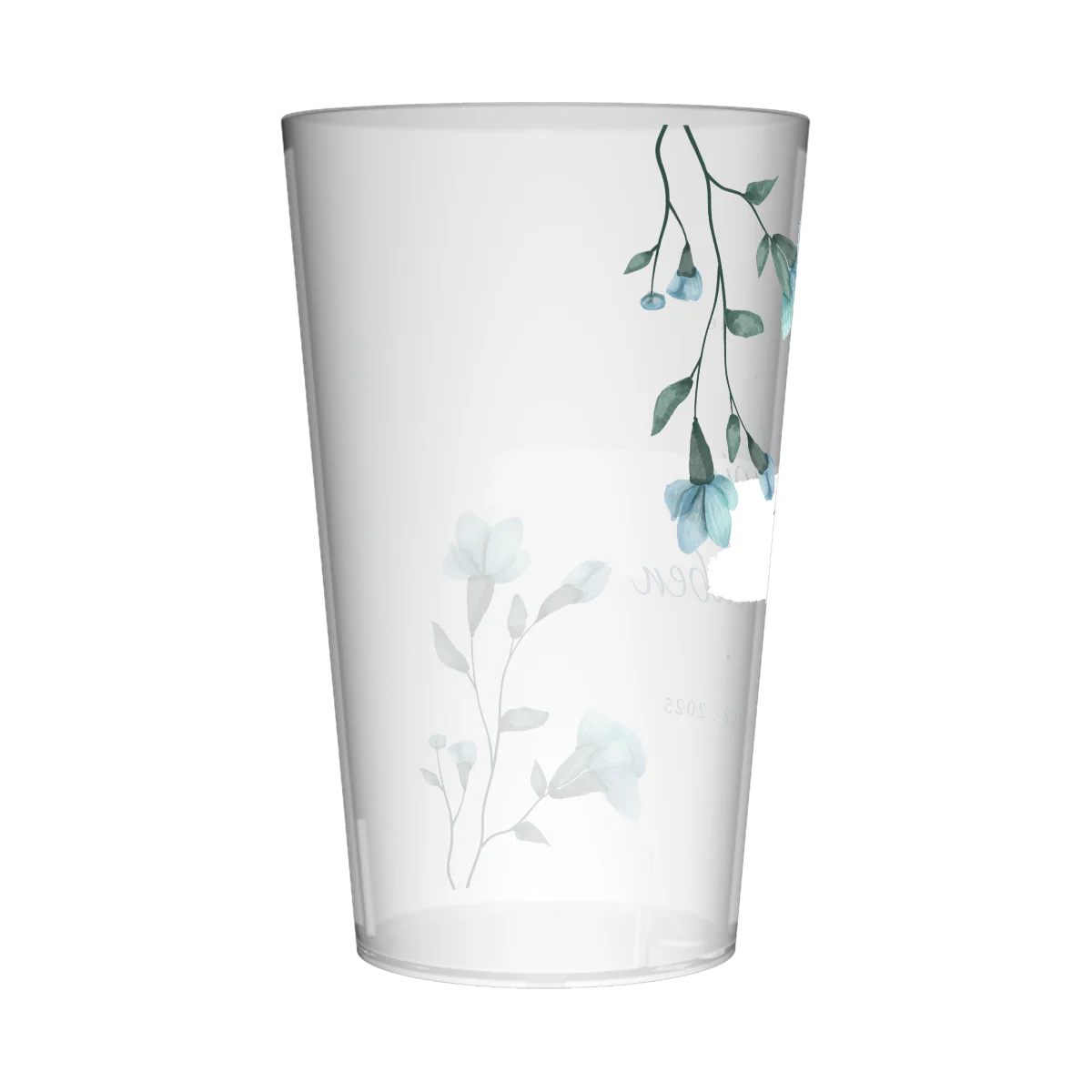 Gobelet personnalisé Mariage Fleurs Bleues - Image 3
