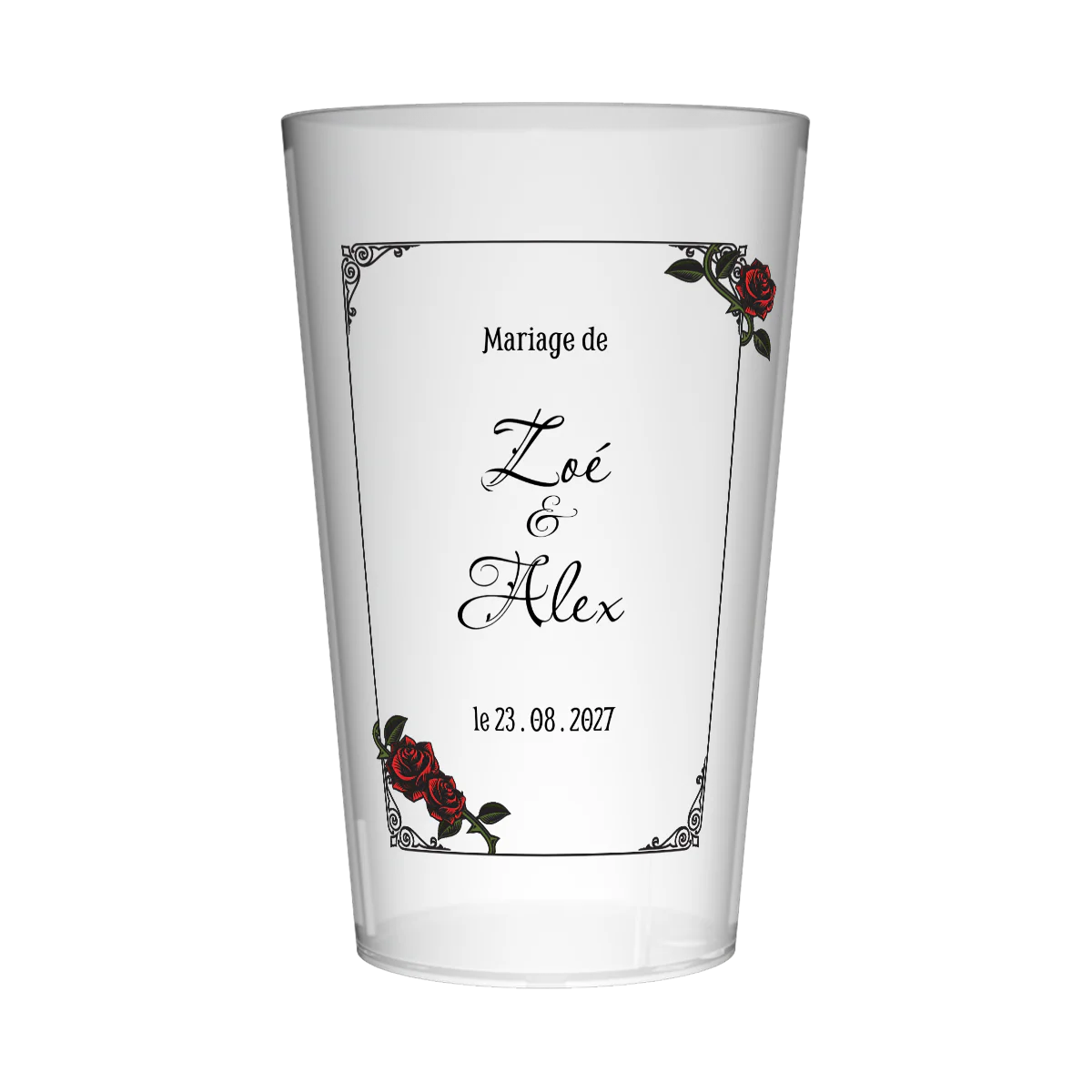 Gobelet personnalisé Mariage Guitare