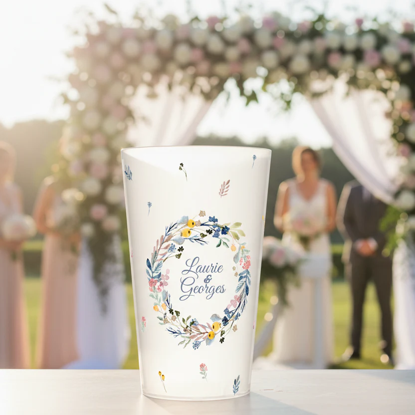 Gobelet personnalisé Mariage Mini Fleurs - Image 2