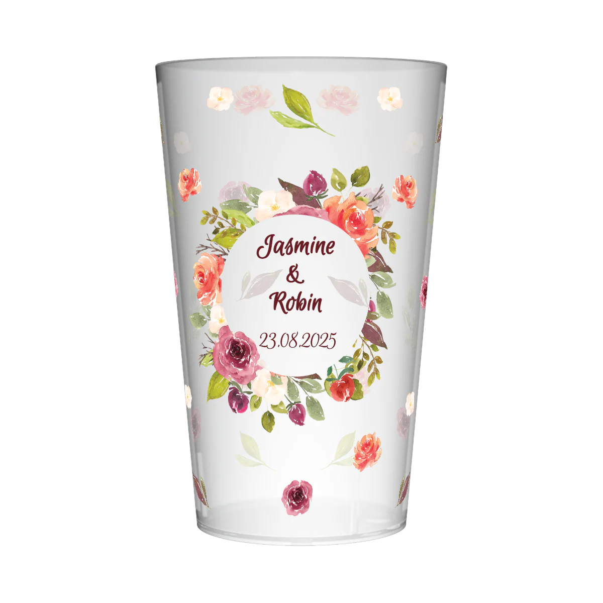Gobelet personnalisé Mariage Ornement Floral