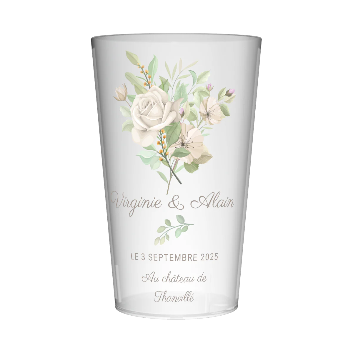Gobelet personnalisé Mariage Paisible