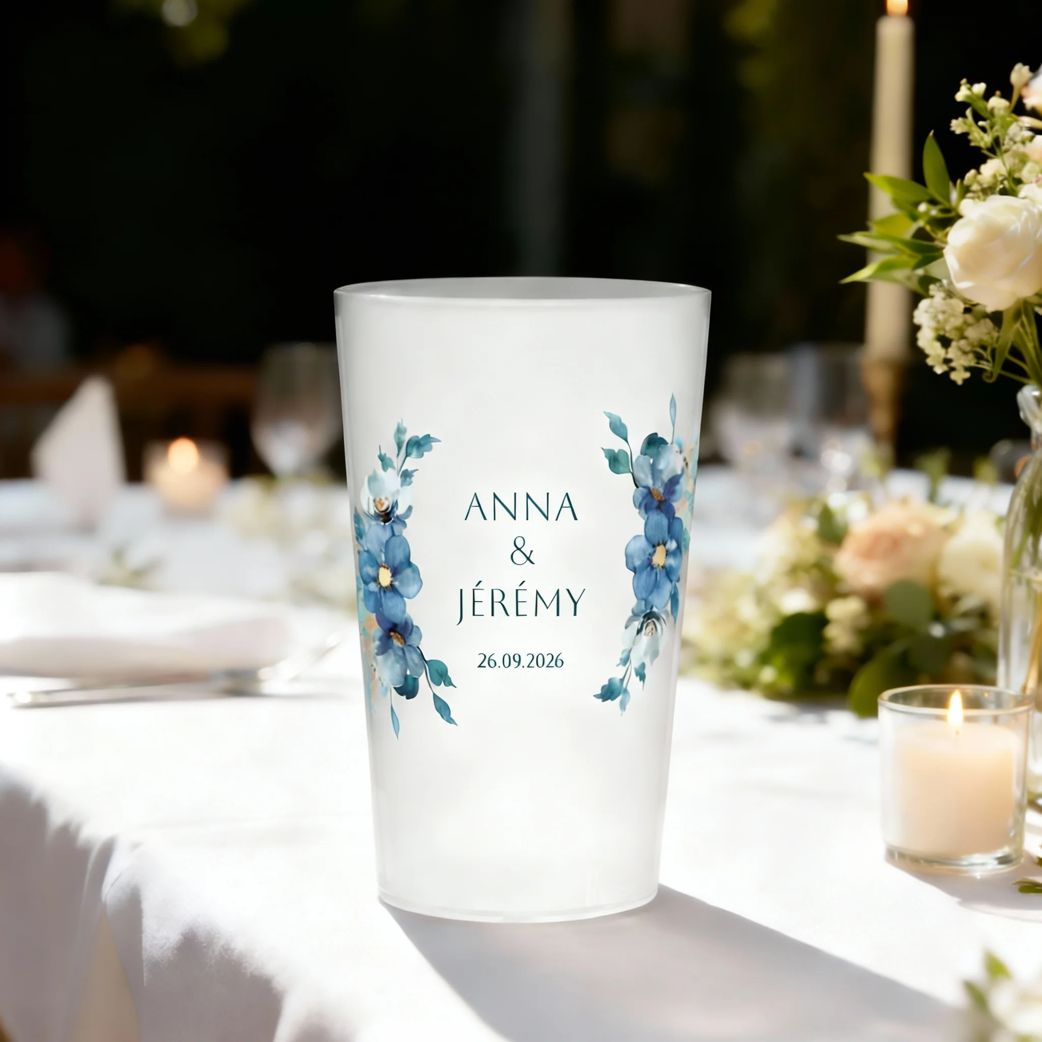 Gobelet personnalisé Mariage Plantes Bleues - Image 2